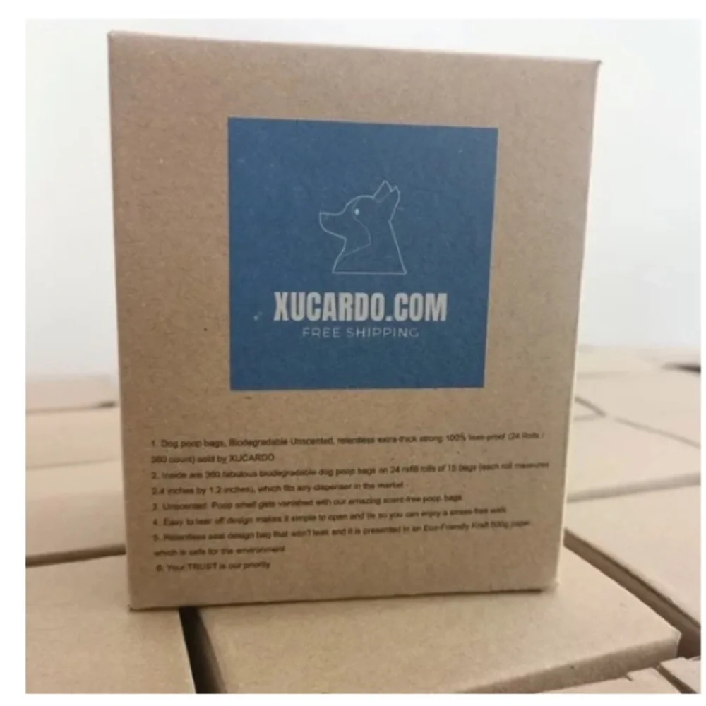 XUCARDO dog poop bags , 24 rolls = 360 bags